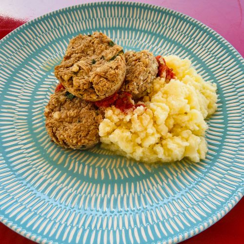 Croquetas de atún con puré
