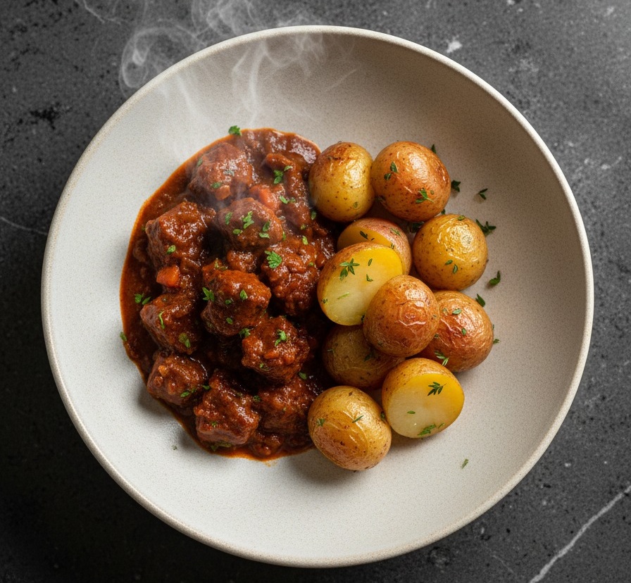 Goulash de res con papines