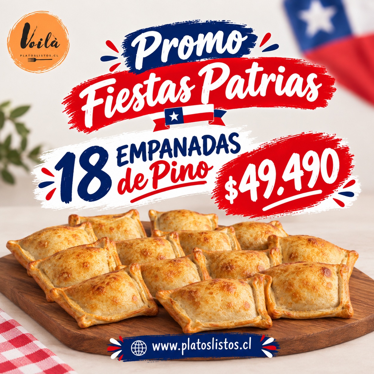 18 Empanadas de Pino